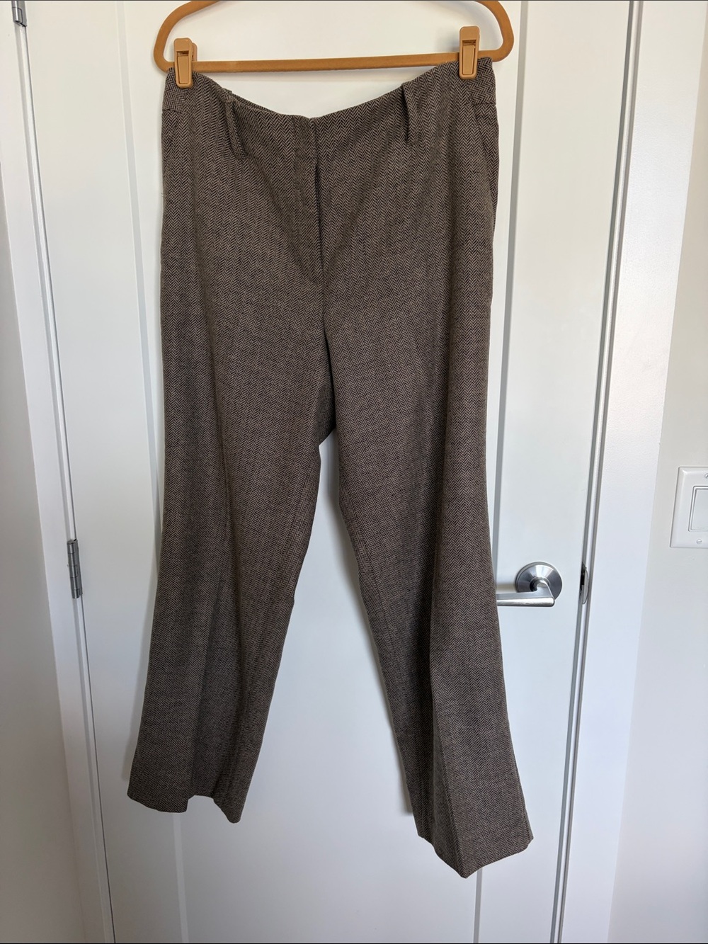 Talbots Brown wool blend Tweed Women's Trousers